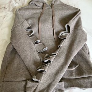 Alo Brown Sweatshirt with Cut Outs